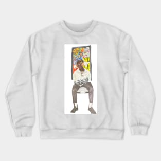 Gentleman's Pose 2 - full scale Crewneck Sweatshirt